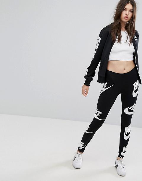 Nike - Leggings Con Stampa Futura - Multicolore