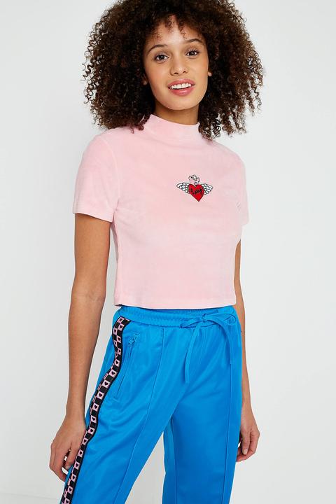 Lazy Oaf Pink Cherub T-shirt - Womens M