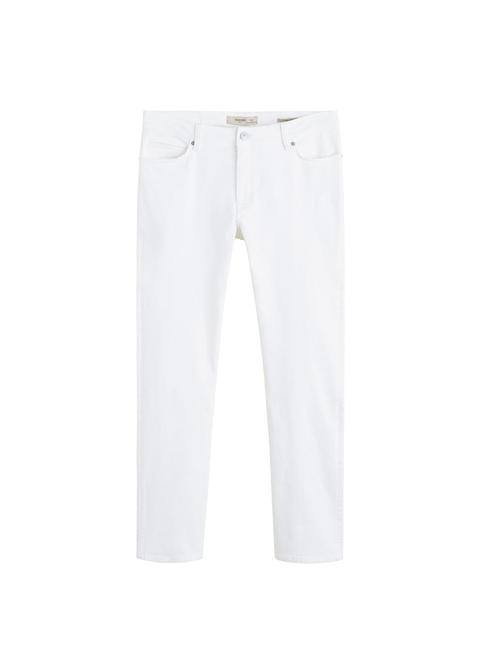 Weiße Slim Fit Jeans Jan