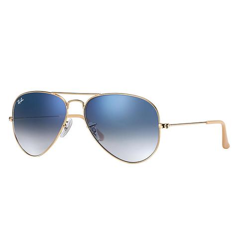 Ray-ban Aviator Gradient Gold, Blue Lenses - Rb3025