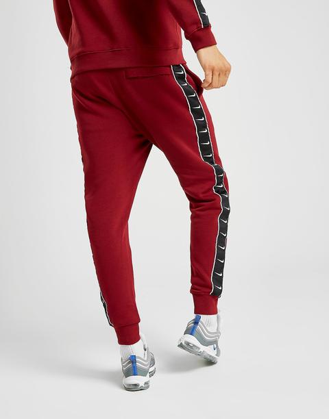 black and red nike track pants