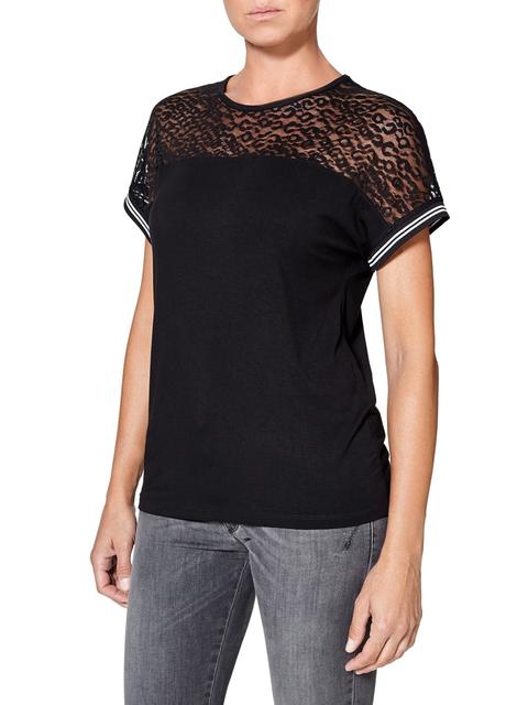 T-shirt Con Inserti In Pizzo