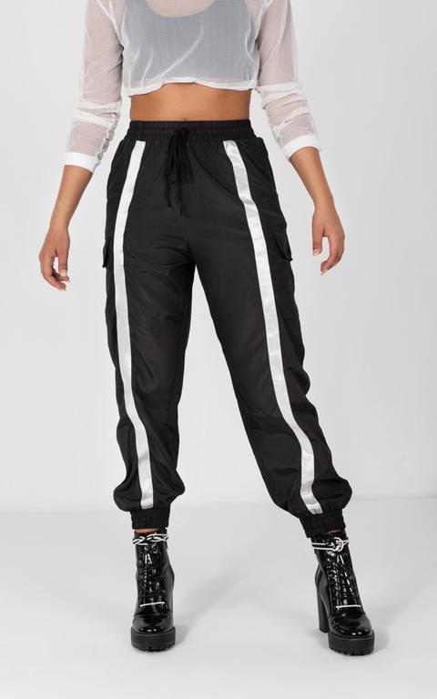 Reflective Front Stripe Jogger Pant