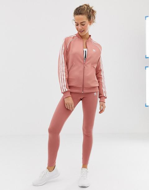 Adidas Originals - Leggings Con Tre Strisce - Rosa