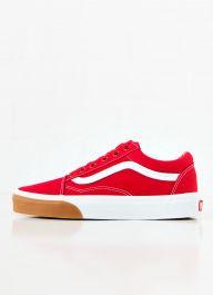 Old Skool Gum Bumper Sneakers - Red & True White