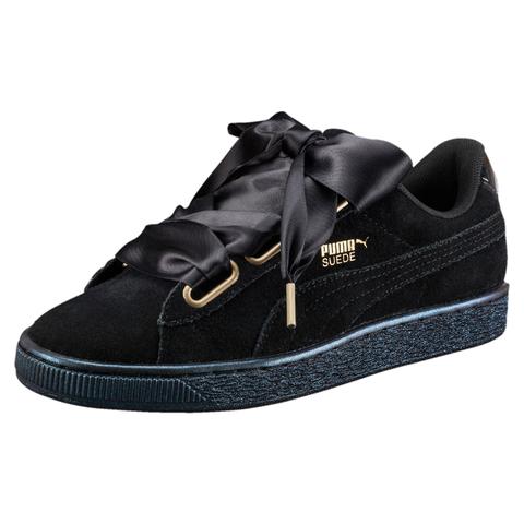 Zapatillas De Mujer Suede Heart Satin