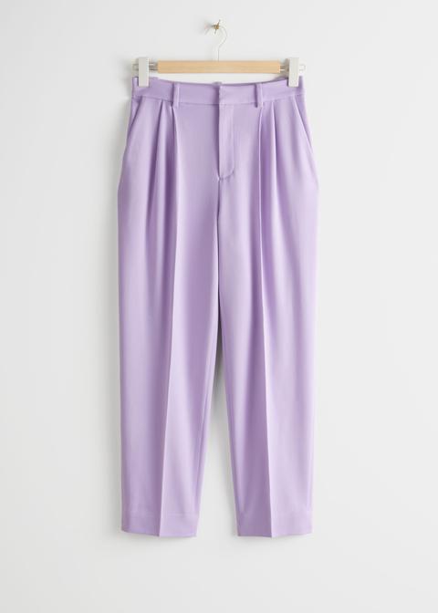 Duo Pleat Tailored Trousers