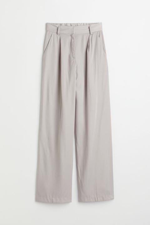 Wide Trousers - Brown