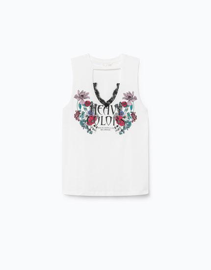 Camiseta Choker Print