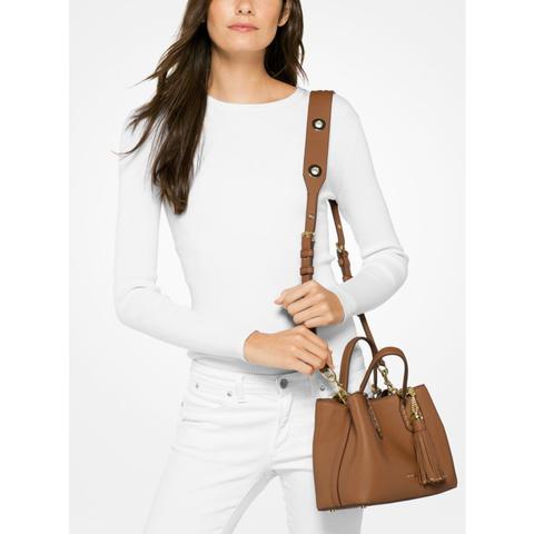 brooklyn small leather satchel