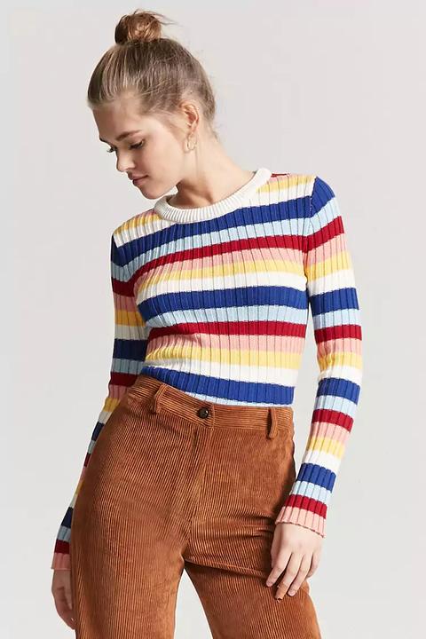 Ribbed Multicolor Sweater from Forever 21 on 21 Buttons