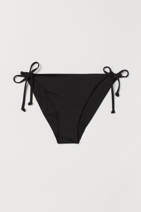 Braga De Bikini De Anudar - Negro