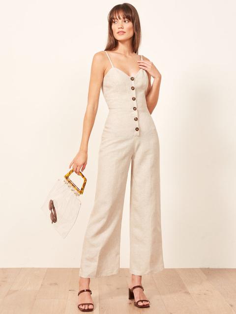 reformation torta jumpsuit