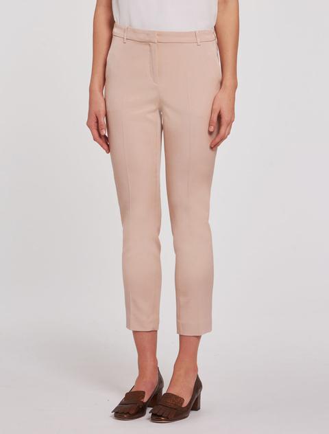 Pantaloni Cropped Slim In Faille