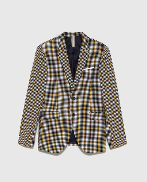 Checked Blazer