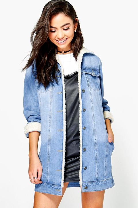 Chaqueta Denim De Borreguillo