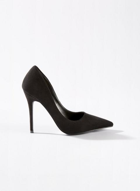 Caterina Black Stiletto Court Shoes
