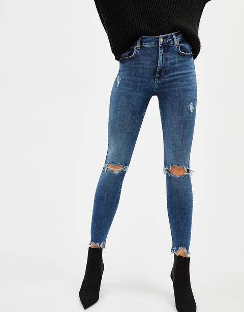 Jeans Skinny High Rise