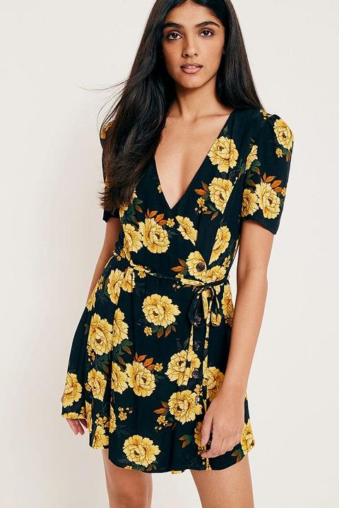 marigold wrap dress