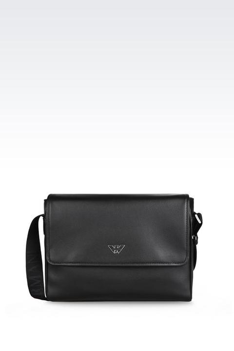 Borsa Messenger In Pelle Stampata Con Tracolla