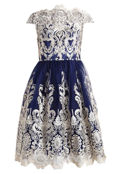 Chi Chi London Yazzy Vestito Elegante Navy