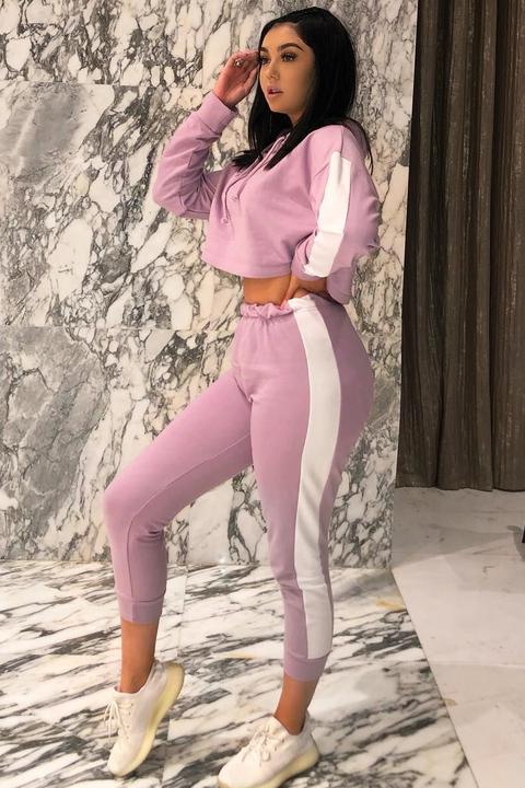 cropped hoodie and jogger set