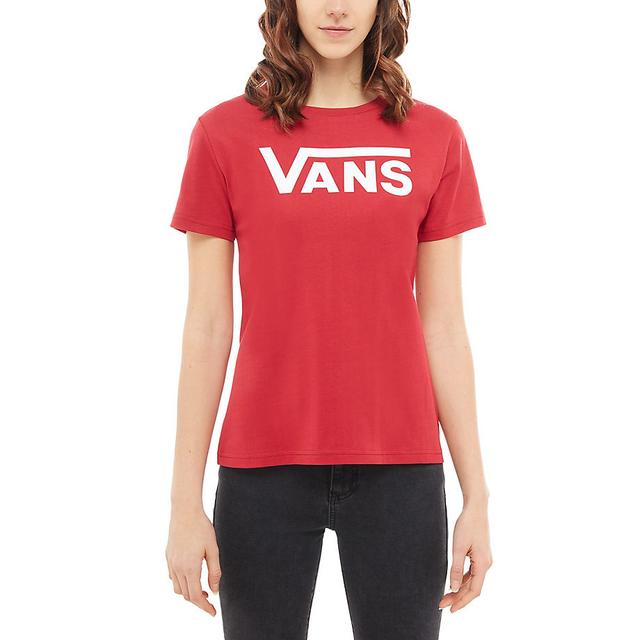 red and white vans shirt womens
