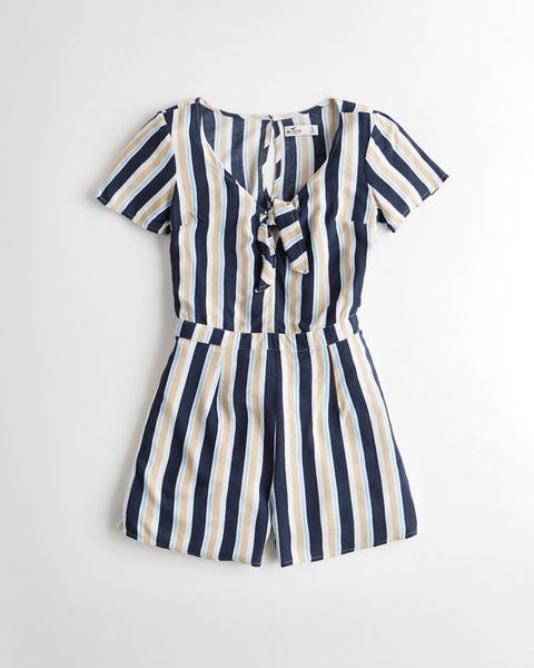 Girls Tie-front Romper from Hollister 