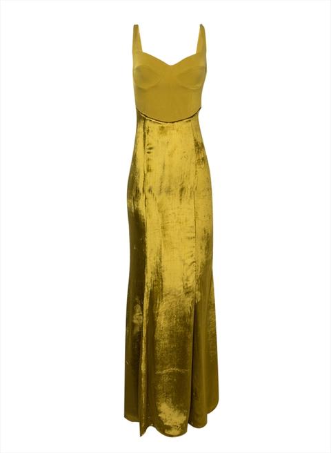 Vestido Bobô Helena Longo Amarelo Feminino