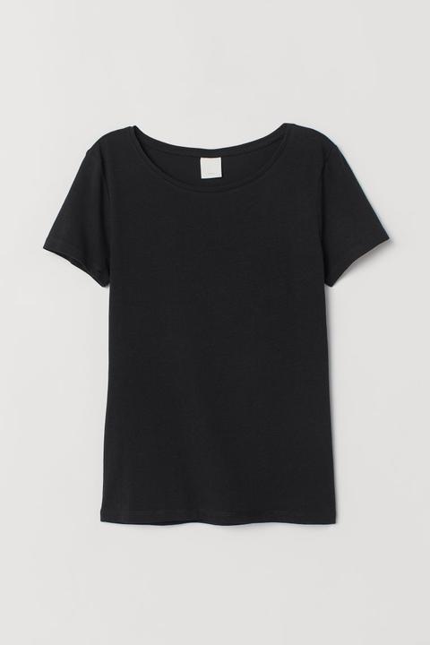 H & M - Maglia In Jersey - Nero