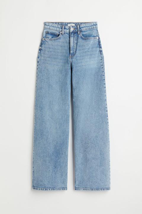 Wide High Jeans - Azul