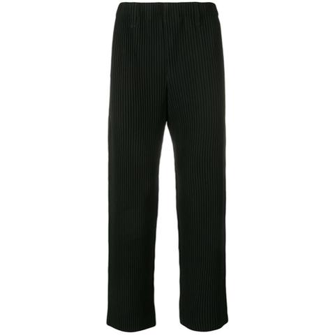 Homme Plissé Issey Miyake Pleated Tailored Trousers - Noir