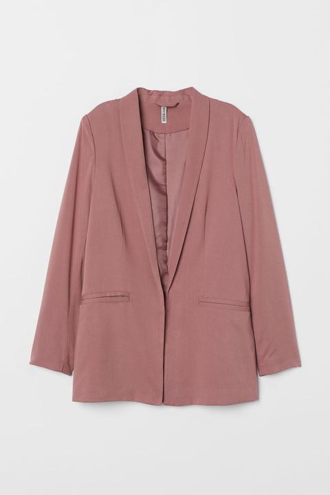 H & M - Blazer Dal Taglio Dritto - Rosa