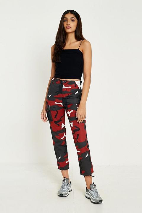 Urban Renewal Vintage Surplus Red Camo Trousers