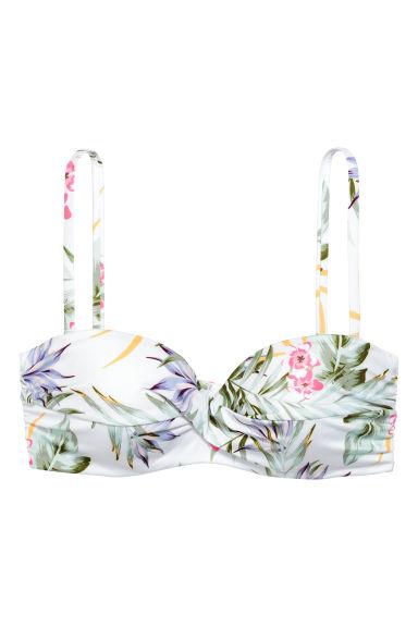 H & M - Top De Bikini Balconette - Blanco
