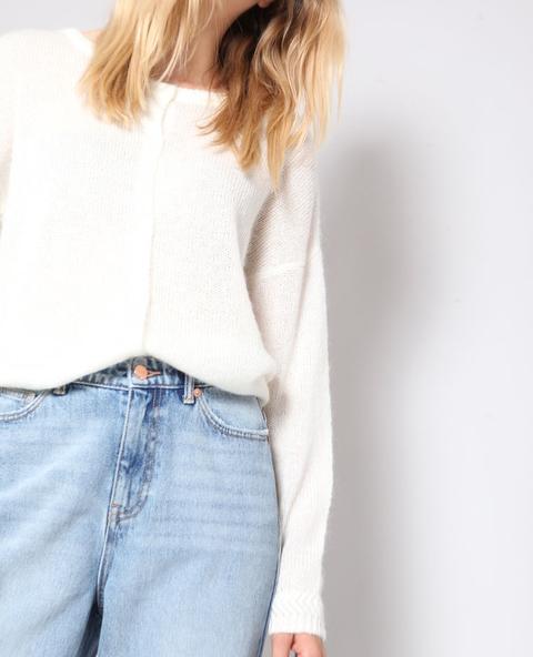 Chaqueta De Cuello Redondo Con Botones