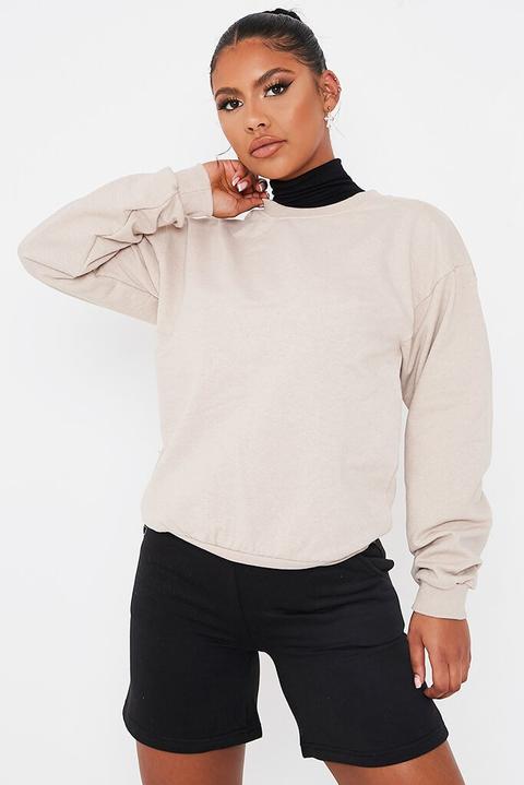 Stone Basic Sweatshirt , Beige