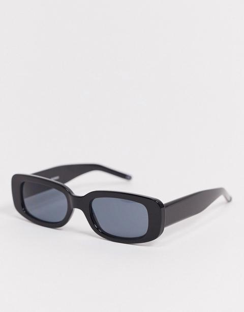 Gafas De Sol Rectangulares De Plástico Negro De Asos Design