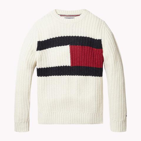 Pullover Con Bandiera Tommy Hilfiger