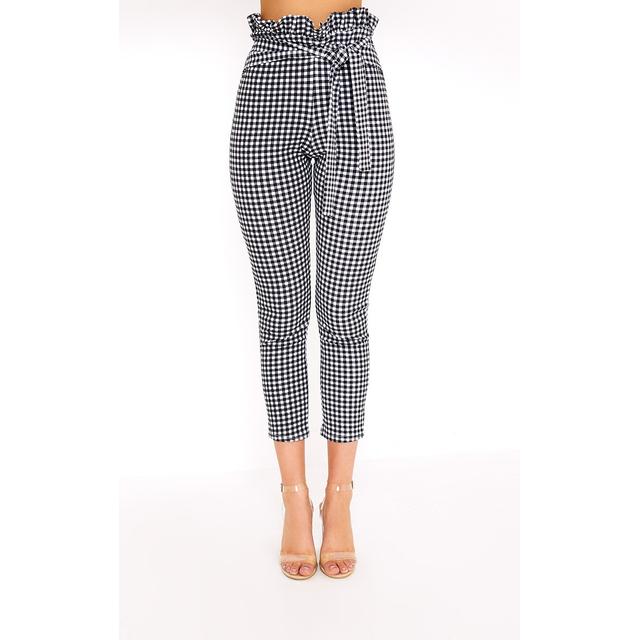 perlita black paperbag skinny trousers