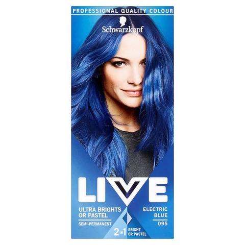 Live Ultra Brights 095 Electric Blue Hair Dye From Superdrug On 21