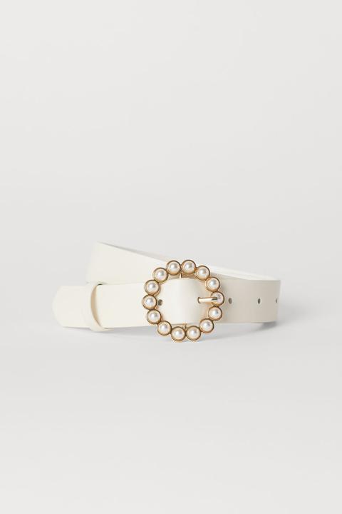 H & M - Waist Belt - White