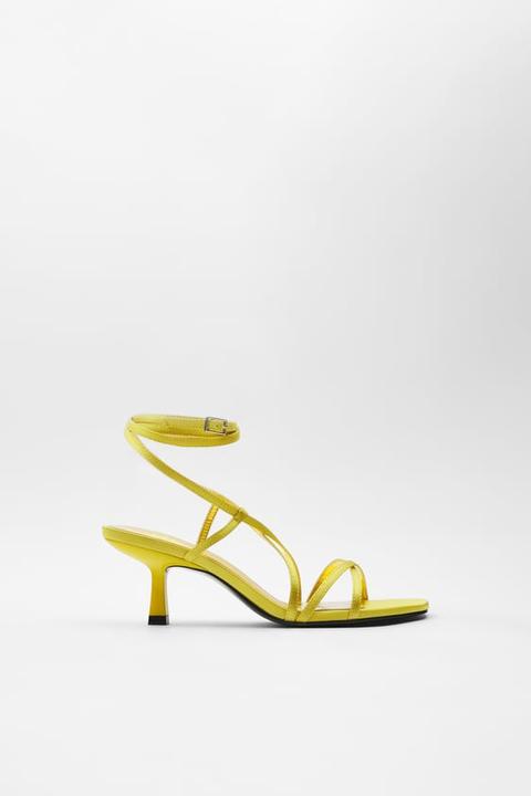 Sandales À Talons Satinées