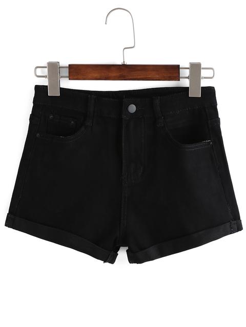 Shorts Denim -negro