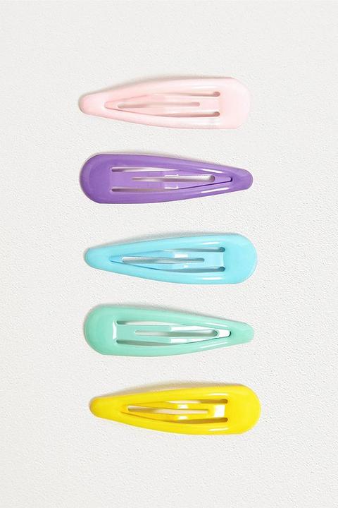 Lot De 5 Barrettes À Cheveux Colorées