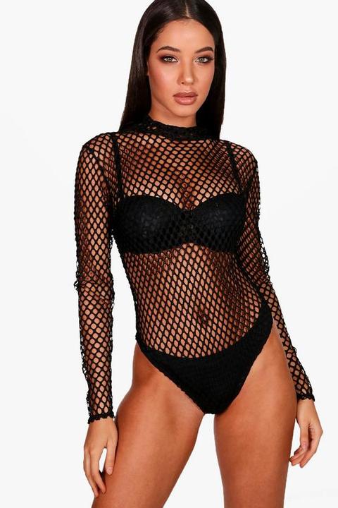 Fishnet Long Sleeved Body