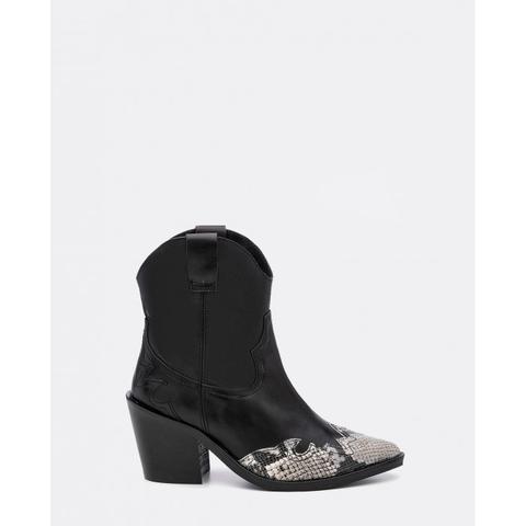 Bota Negra Cowboy