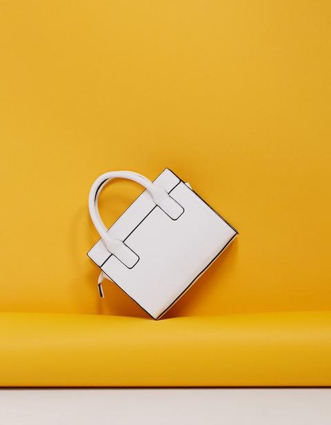 Mini Tote Tracolla Bianco