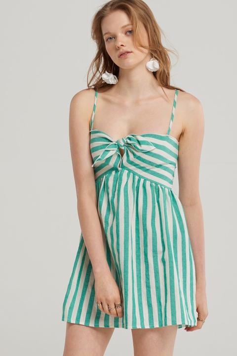 Candy Striped Ribbon Dress