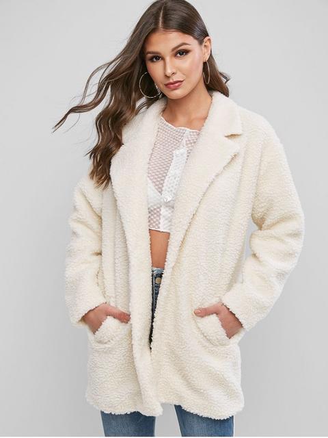 zaful fuzzy jacket
